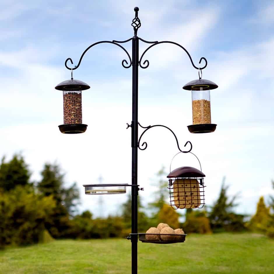 large bird feeder stand